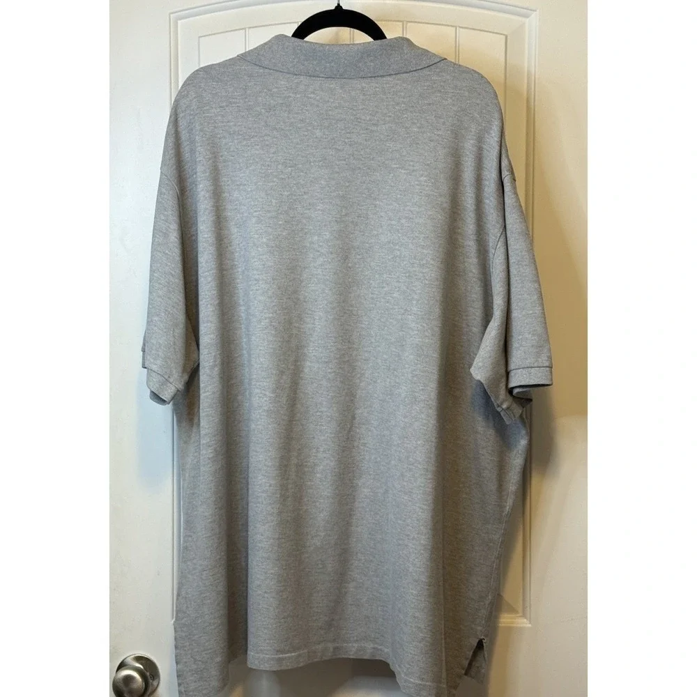 Polo Ralph Lauren Shirt Gray 4XL Cotton Workwear Casual Short Sleeve Big Tall